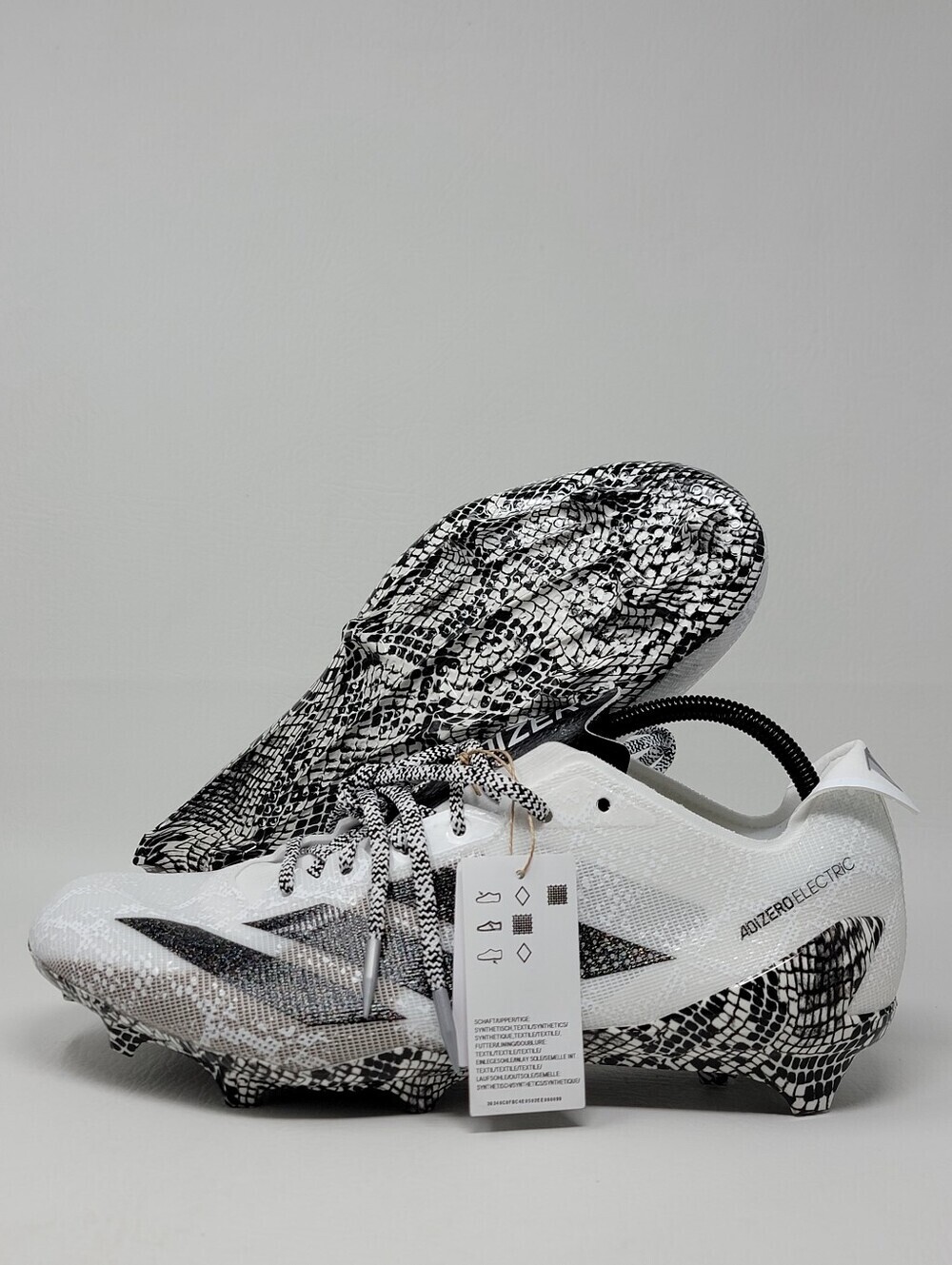 Adidas Adizero Electric 2 Men's Size 13 Cloud White Snakeskin Footbal IE8867 New